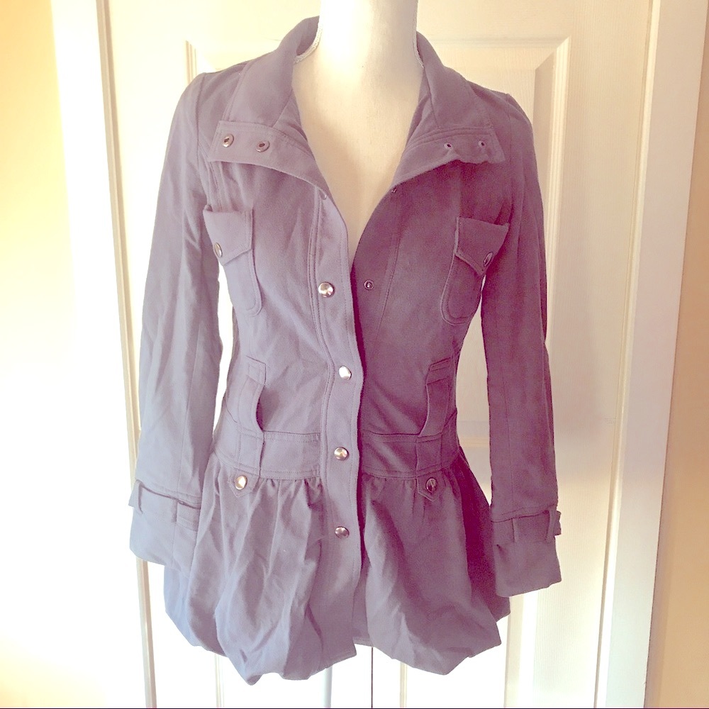 Peplum Grey Jacket-